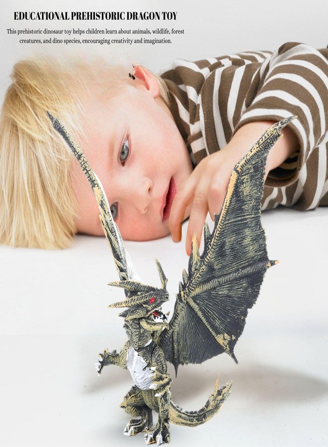 Mallexo Prehistoric Dino Dragon Animals Toys for Kids 3+ | 1PCS Realistic Forest Animal Dinosaur Toy Action Figure for Boys and Girls Birthday Gift Janwar Toy for Children Decoration Item (Brown) - Image 3